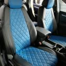 Honda cr-v 17г перфорация синяя экочерная прошитая ромбом с установкой цена10.000р